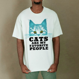 猫は私の推しです 涼しげでぶっきらぼうなユーモアあふれるサバサバ系 Tシャツ