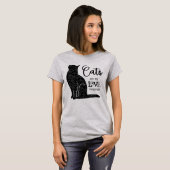 猫は私のLOVE Language Tシャツ (正面フル)