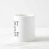 猫は私を好みます コーヒーマグカップ (中央)