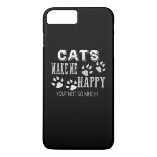 猫は私を幸せにさせます! iPhone 8 PLUS/7 PLUSケース
