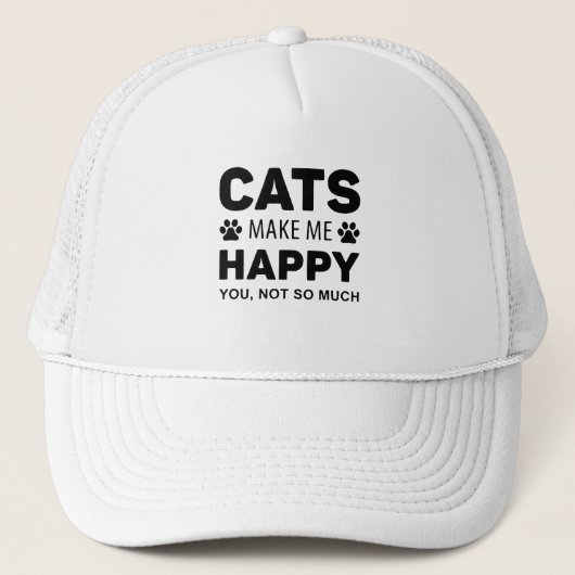 猫は私を幸せにしてくれる キャップ (正面)