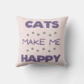 猫は私を幸せにする クッション (裏面)