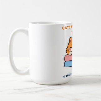 猫は私を幸せにする 人間は頭痛がする マグカップ