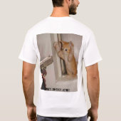 猫は素晴らしいです Tシャツ (裏面)