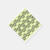 猫は緑色です スタンダードカクテルナプキン (角)