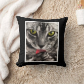 猫は舐めます クッション (ブランケット)