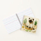 猫は蝋燭のスパを受けている ノートブック (内部)