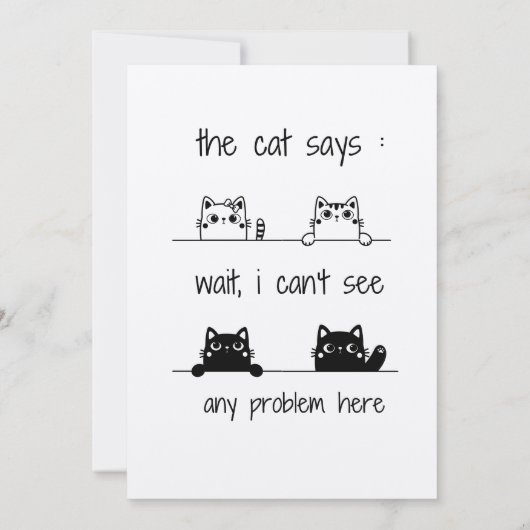 猫は言う:待って、ここで何の問題も見えない セーブザデート (裏面)