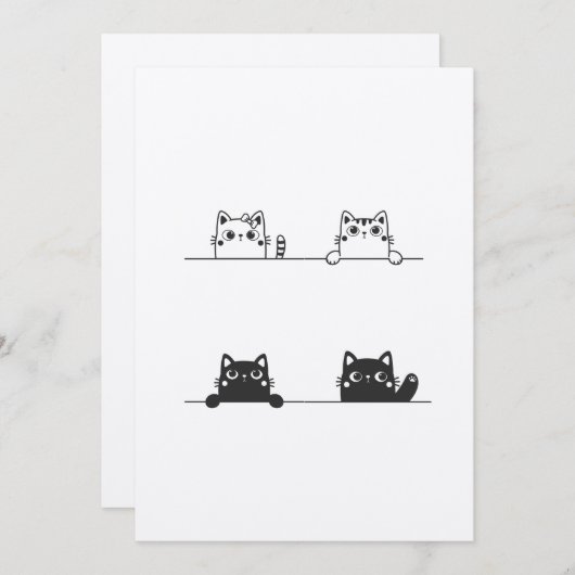 猫は言う:待って、ここで何の問題も見えない セーブザデート (正面/裏面)