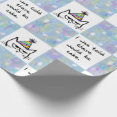 猫は誕生日が嫌おもしろいい ラッピングペーパー (角)