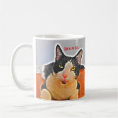 猫は陰気だ コーヒーマグカップ (左)
