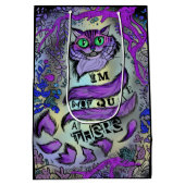 猫は、そこらじゅうにい熱狂するない ミディアムペーパーバッグ (裏面)