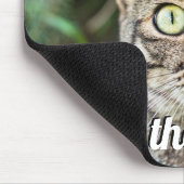 猫は、緑の瞳を持つ猫よりも近い マウスパッド (コーナー)