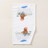 猫はBathを取ります バスタオルセット (ハンドタオル)