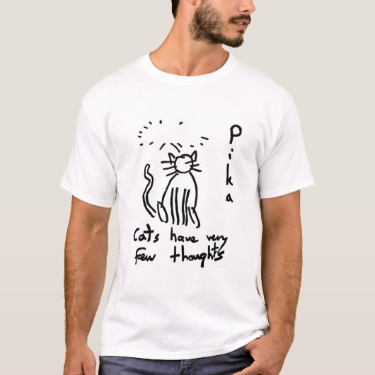 猫はTシャツが少ない Tシャツ (正面)