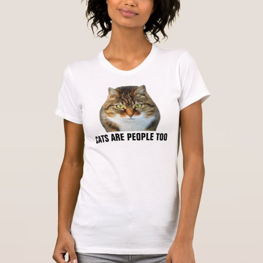 猫はTシャツを着た人だ Tシャツ (正面)