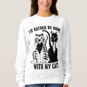 猫はTシャツを着て家に帰ること スウェットシャツ (正面)