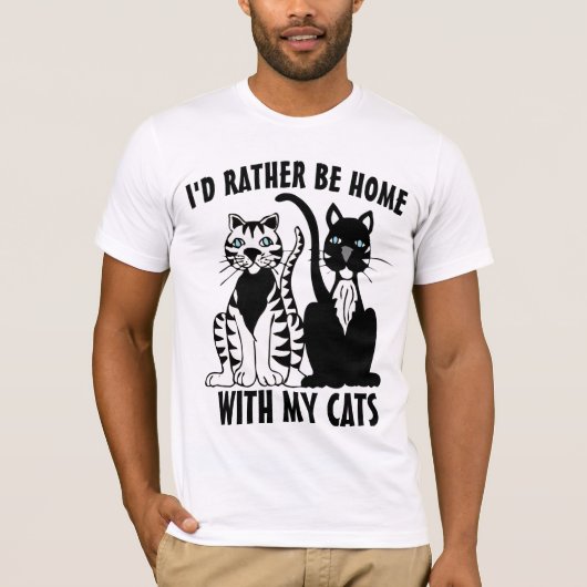 猫はTシャツを着て家に帰ること Tシャツ (正面)