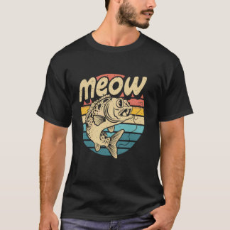猫ひげ ネコ チャット詐欺 釣り フィッシャーマン ル Tシャツ