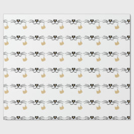 猫ひげ ラッピングペーパー