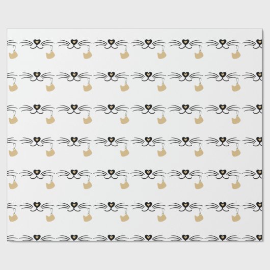 猫ひげ ラッピングペーパー (フラット)