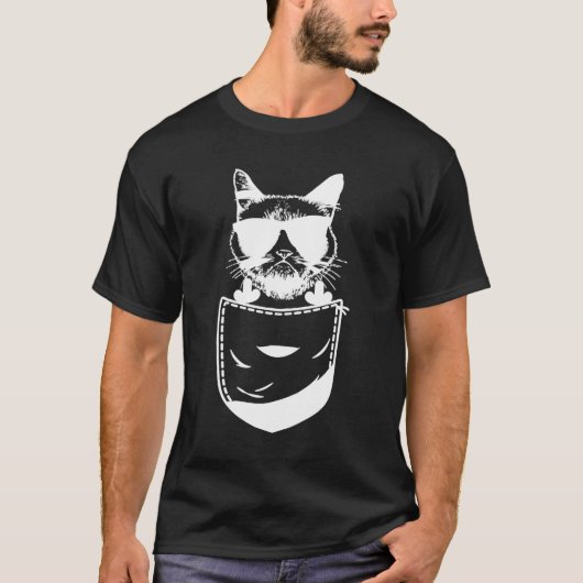 猫ひっくり返す動物のミーム皮肉な子猫 Tシャツ (正面)