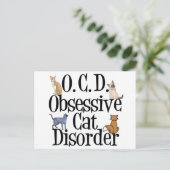 猫への執着障害 ポストカード (スタンド正面)