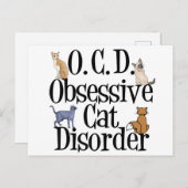 猫への執着障害 ポストカード (正面/裏面)