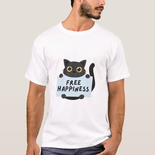 猫への愛は美しい愛で、欺 Tシャツ (正面)