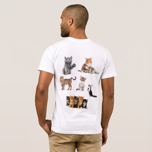 猫への愛 Tシャツ (裏面フル)