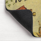 猫への猫のカメラマン マウスパッド (コーナー)