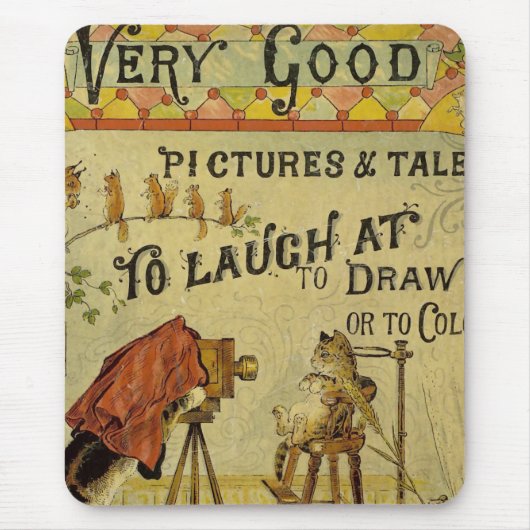 猫への猫のカメラマン マウスパッド (正面)