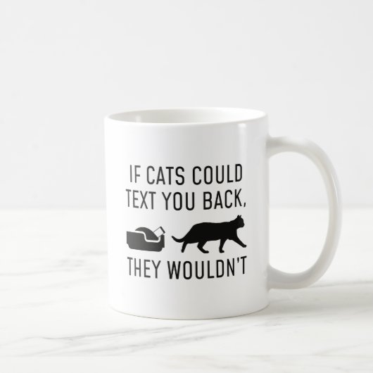 猫もしは文字 コーヒーマグカップ (右)