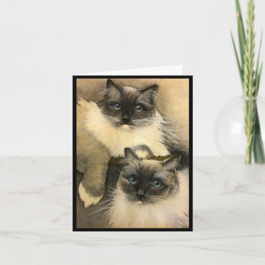 猫もしは話せる カード (正面)