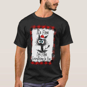 猫もクリスマスも大丈夫 Christmas Tシャツ