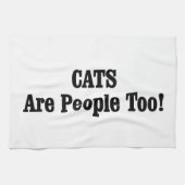 猫も人間だ！ キッチンタオル (横)