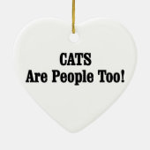 猫も人間だ！ セラミックオーナメント (裏面)