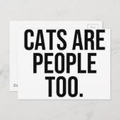 猫も人間 ポストカード (正面/裏面)