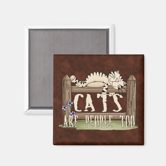 猫も人間 マグネット (正面/裏面)