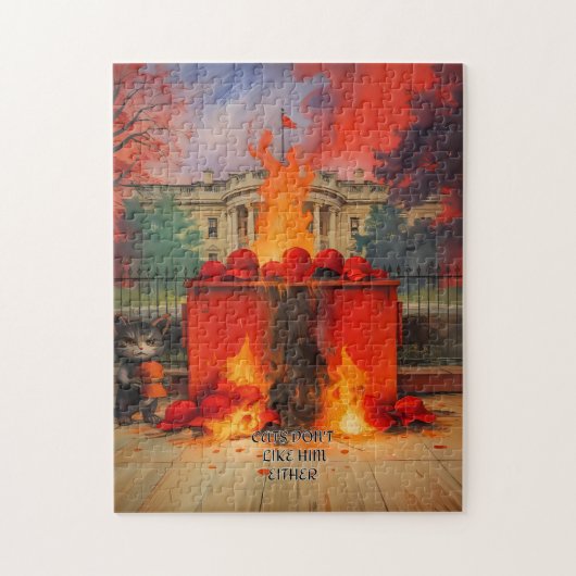 猫も彼が嫌いだ ジグソーパズル (縦)