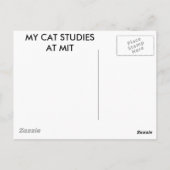 猫もMITでマウザーインターネット技術を学ぶ ポストカード (裏面)