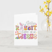 猫やイエス様の動物を愛する女おもしろいの子 カード (黄色い花)