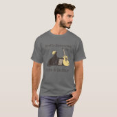 猫やギターに気を取られやすい Tシャツ (正面フル)