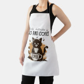 猫やコーヒー猫好きに気を取られる エプロン (インサイチュ)