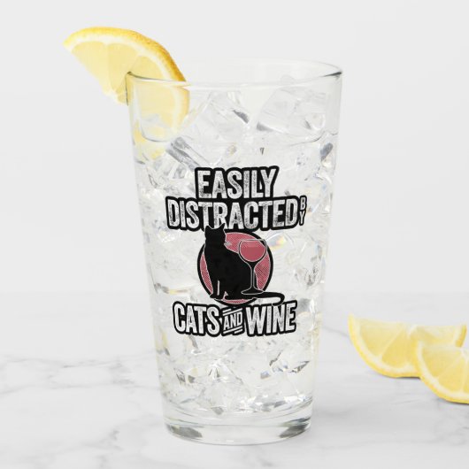 猫やワインに気を取られる タンブラーグラス (アイス正面)