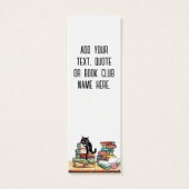 猫や本が好きな女の子2しおり (裏面)