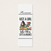 猫や本が好きな女の子2しおり (正面)