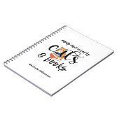 猫や本に気を使いやすいカスタマイズ可能 ノートブック (左側)