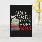 猫や本に気を取られやすい カード (黄色い花)