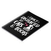 猫や本に気を取られる – Cat & Book L ノートブック (左側)